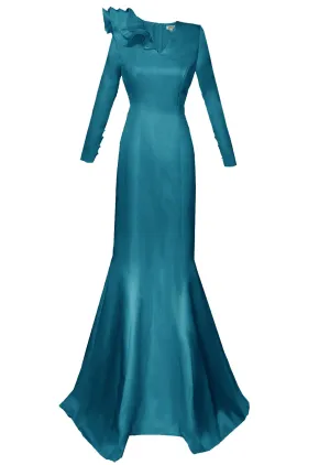 Honour Evening Gown with Sleeves