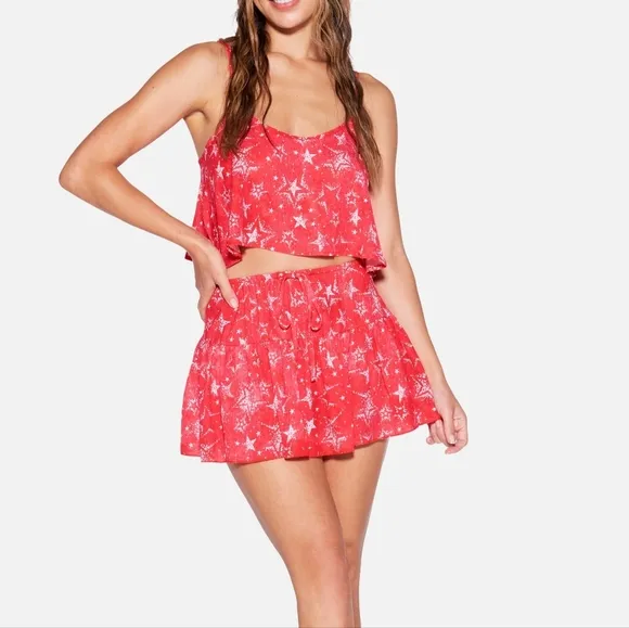 ❤️HURLEY STAR STRUCK MINI SKIRT AND TANK SET SIZE S