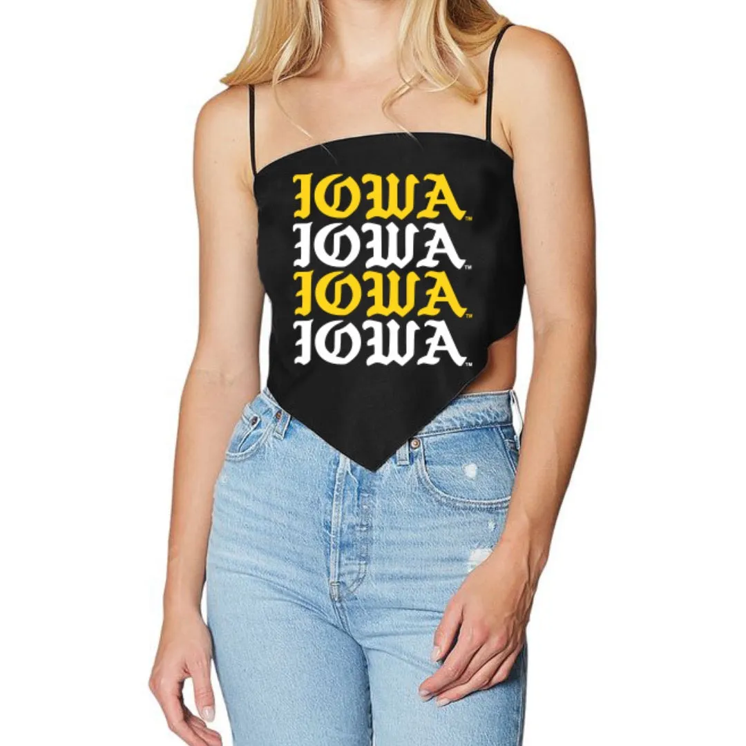 Iowa Hawkeyes Gothic Bandana Top