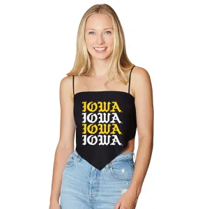 Iowa Hawkeyes Gothic Bandana Top