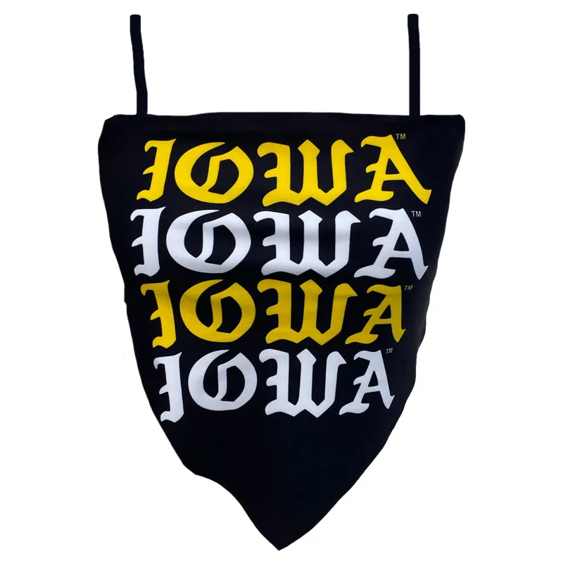 Iowa Hawkeyes Gothic Bandana Top