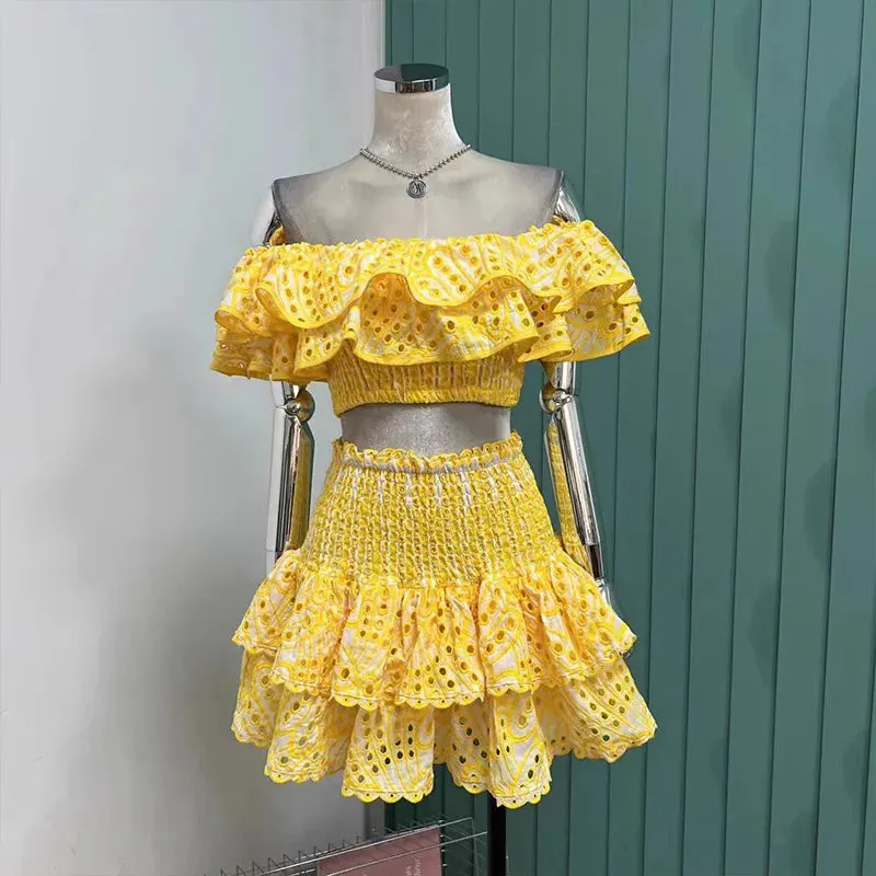 JAMERARY Summer Holiday Two-Piece Dress Set