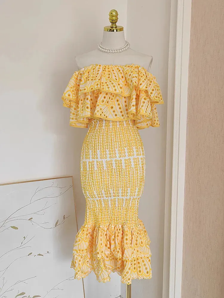 JAMERARY Summer Holiday Two-Piece Dress Set