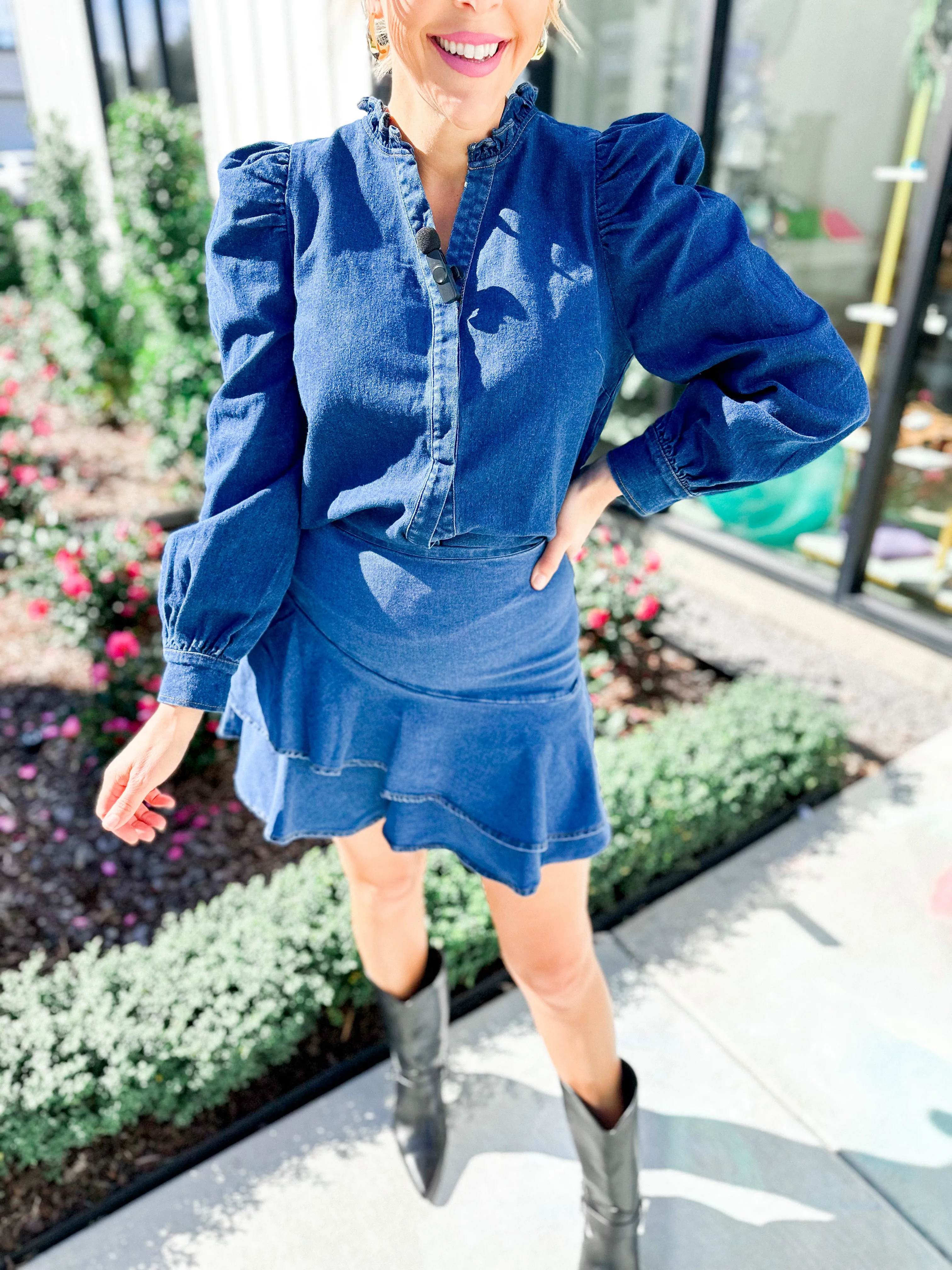 Jamie Denim Skirt