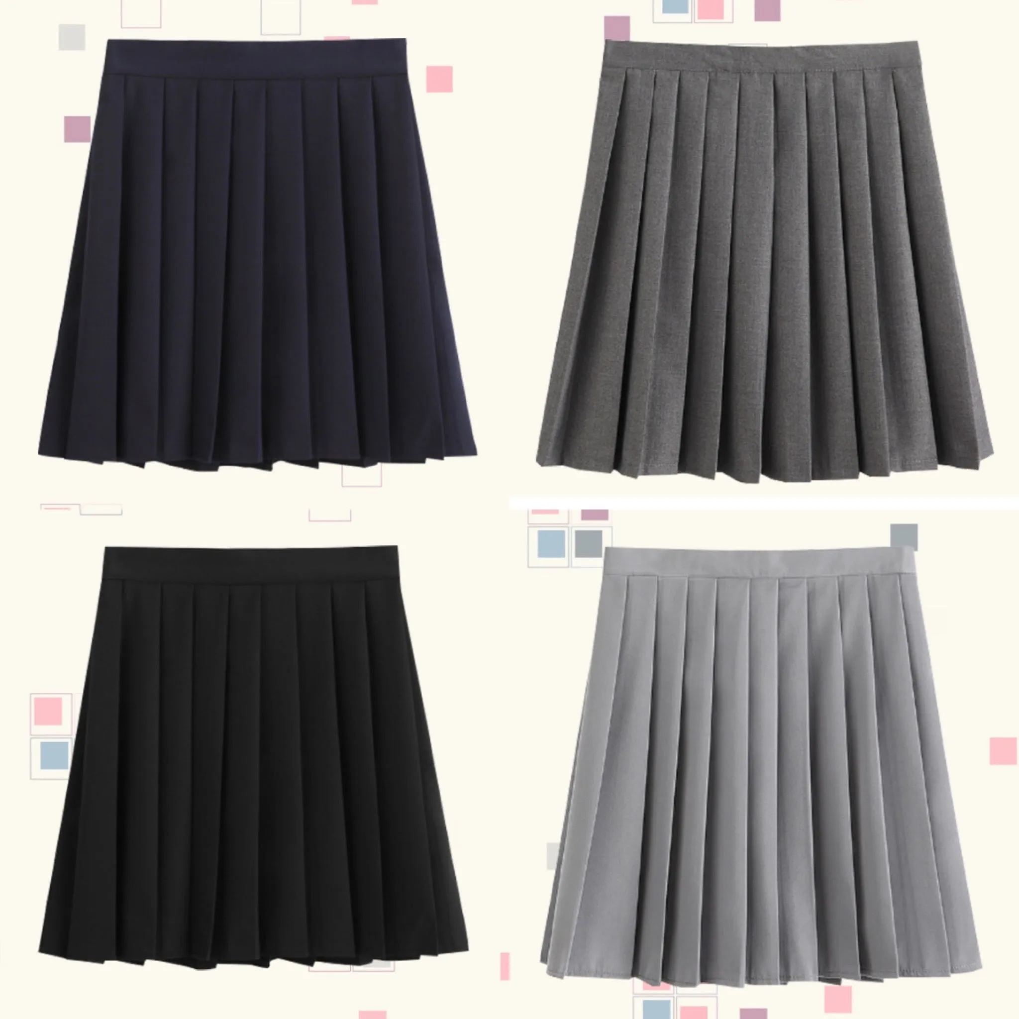 Japanese uniform pleated skirt yc22482