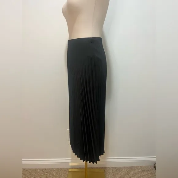 J.Crew NWT Gwyneth pleated slip skirt in black