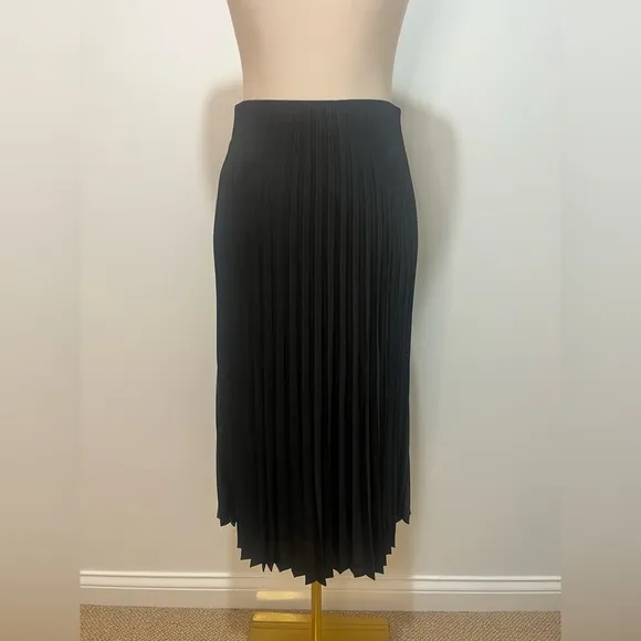 J.Crew NWT Gwyneth pleated slip skirt in black