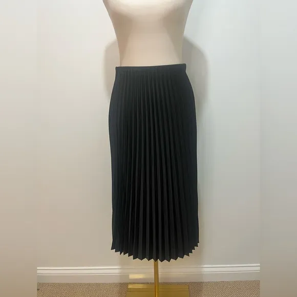 J.Crew NWT Gwyneth pleated slip skirt in black
