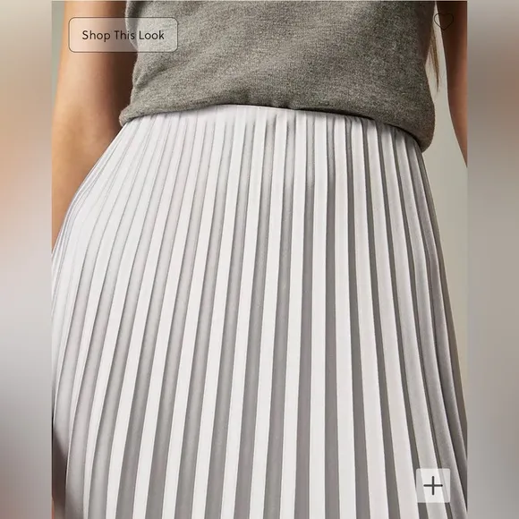J.Crew NWT Gwyneth pleated slip skirt in black