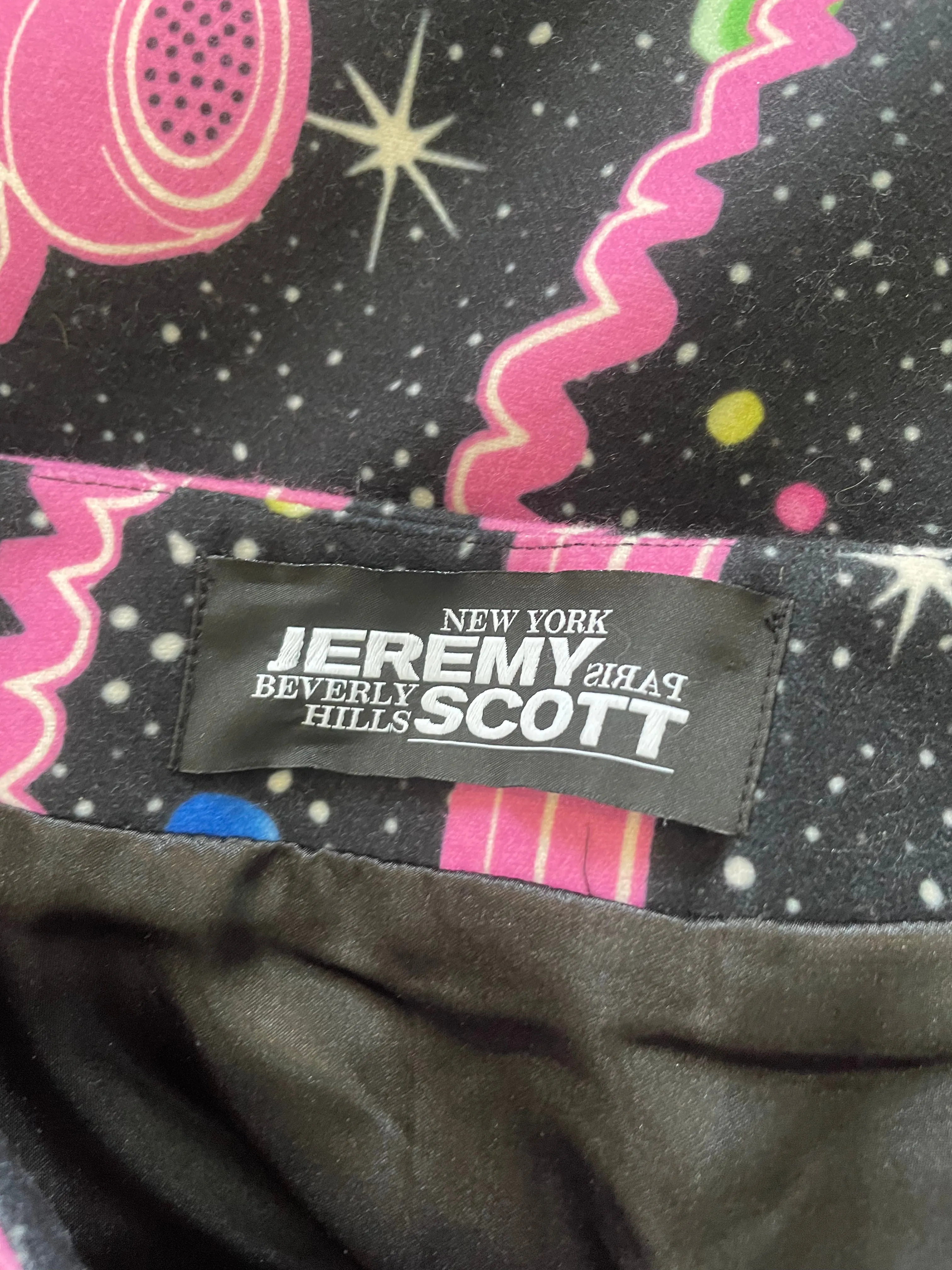 Jeremy Scott Phone Print Arcade Mini Skirt