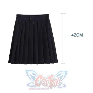 JK School Pleated Solid Bottom Skirt J40350