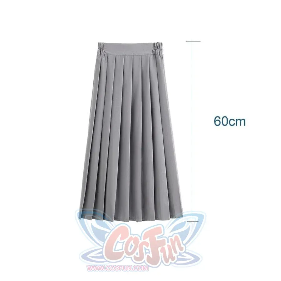 JK School Pleated Solid Bottom Skirt J40350