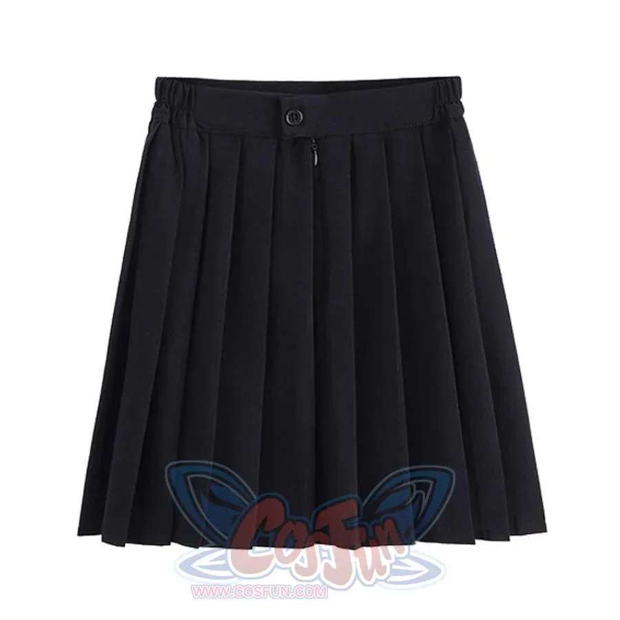 JK School Pleated Solid Bottom Skirt J40350