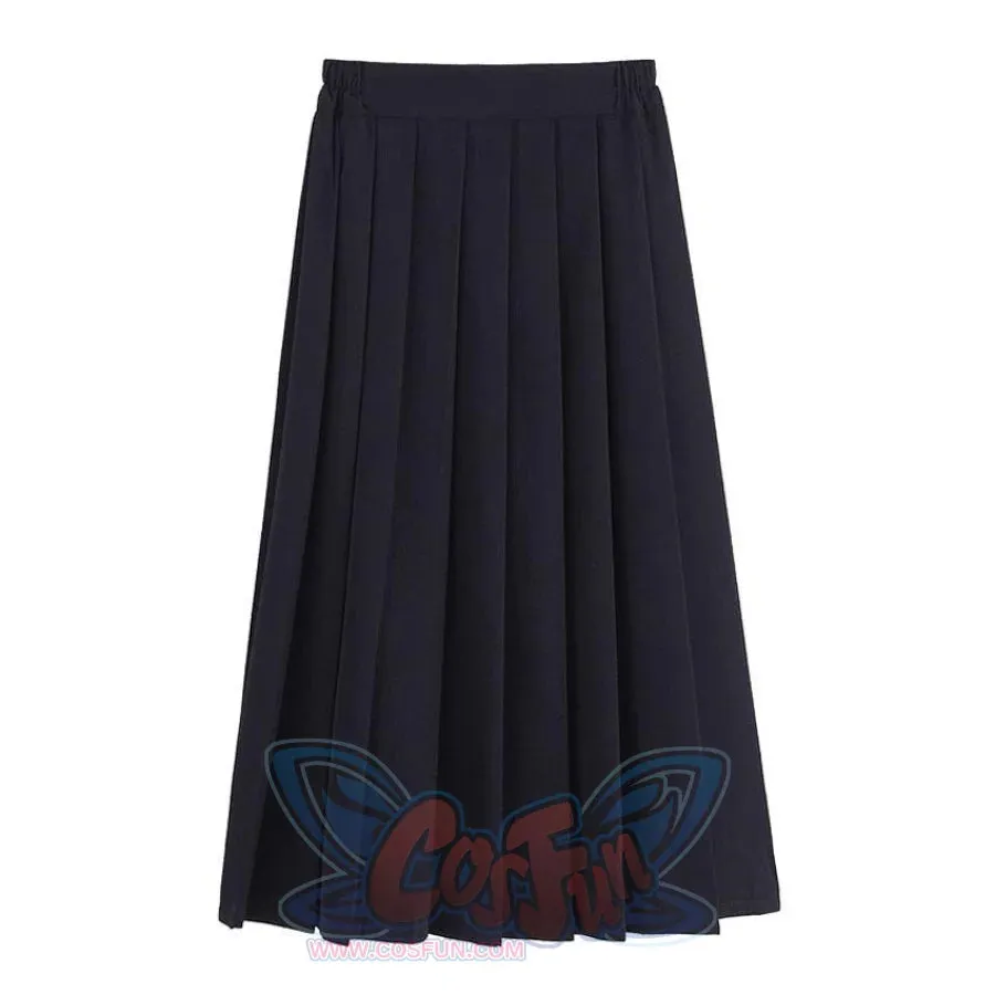 JK School Pleated Solid Bottom Skirt J40350