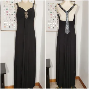 Jump apparel black sequin prom dress size XS