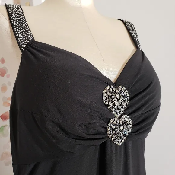 Jump apparel black sequin prom dress size XS
