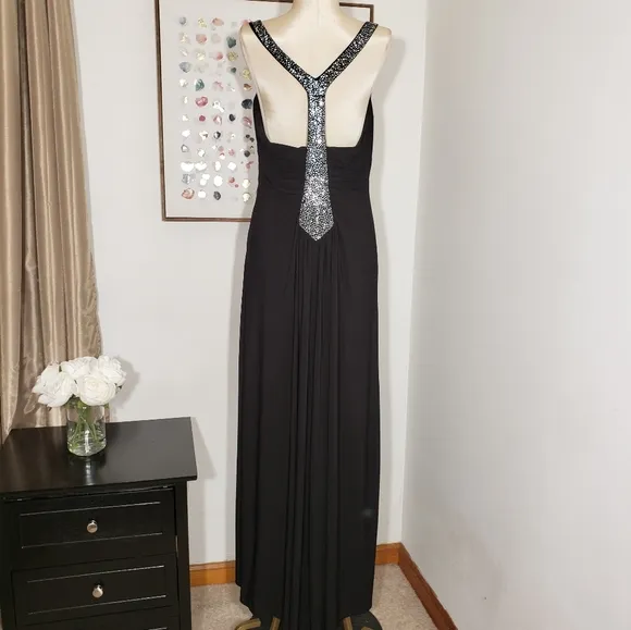 Jump apparel black sequin prom dress size XS