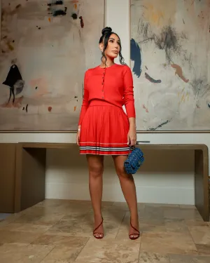 Kady (Red Skirt Set)