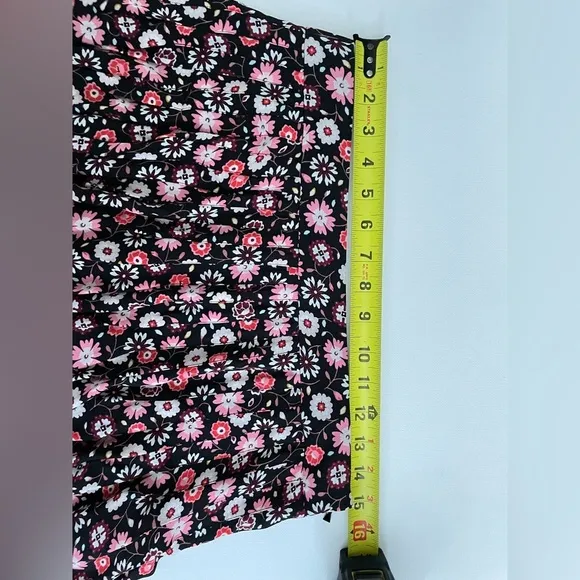 Kate Spade mini casa floral pleated skirt SZ 10