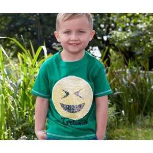 Kids Ireland Emoji Sequin T Shirt