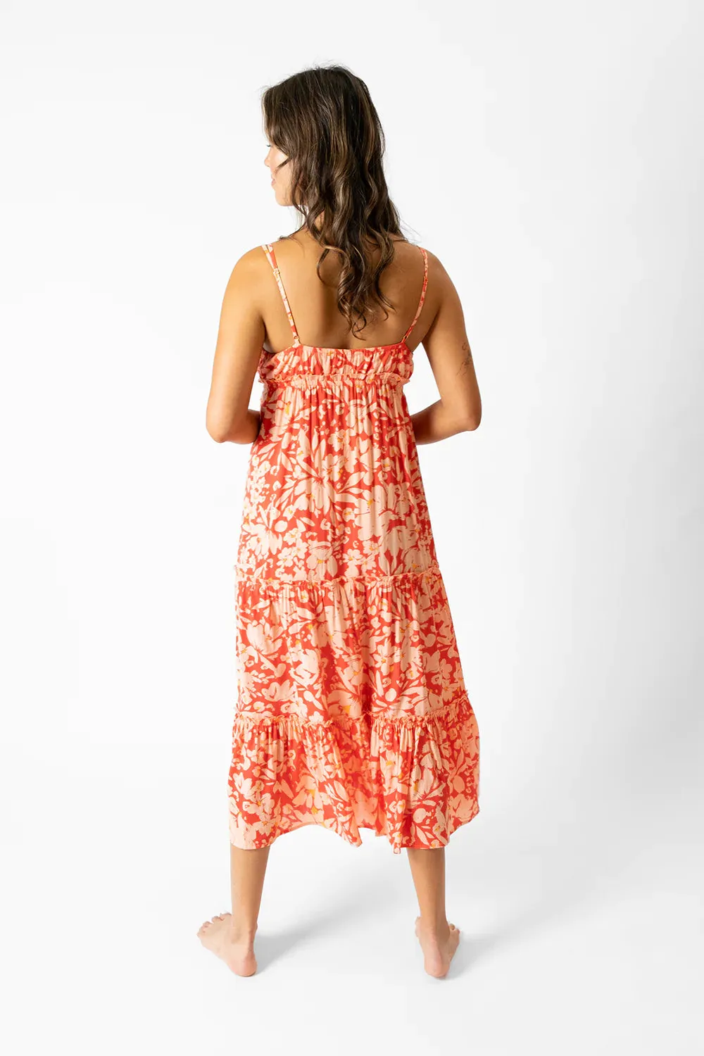 Koy Valencia Tiered Midi Dress