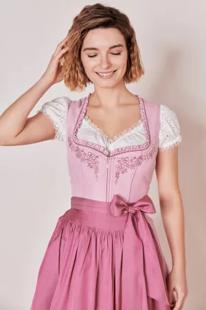 Kruger Mini Dirndl 2pcs. 50cm "Ramina" pink