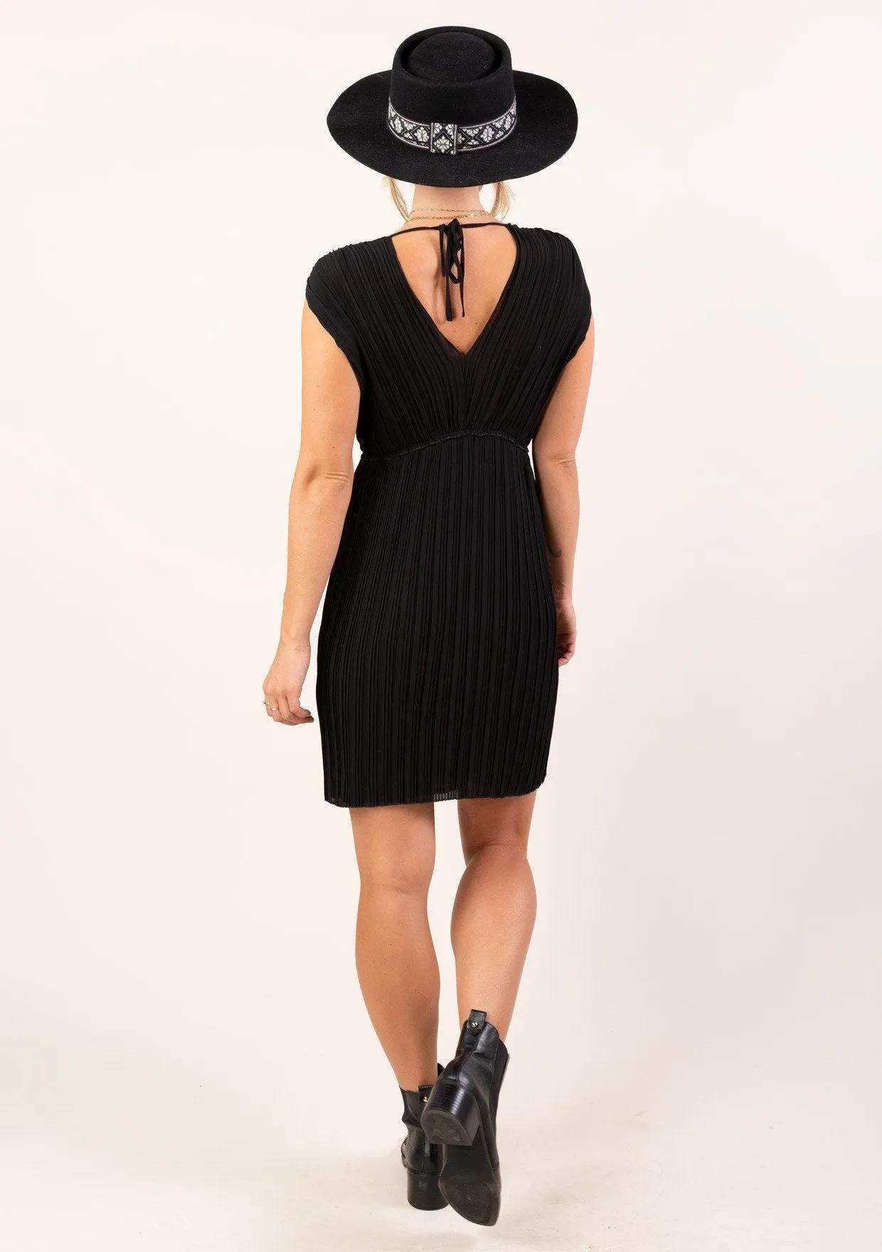 Last Fling Pleated Mini Dress