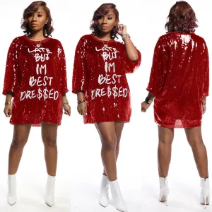 Late But Best Dressed Sequin Top
