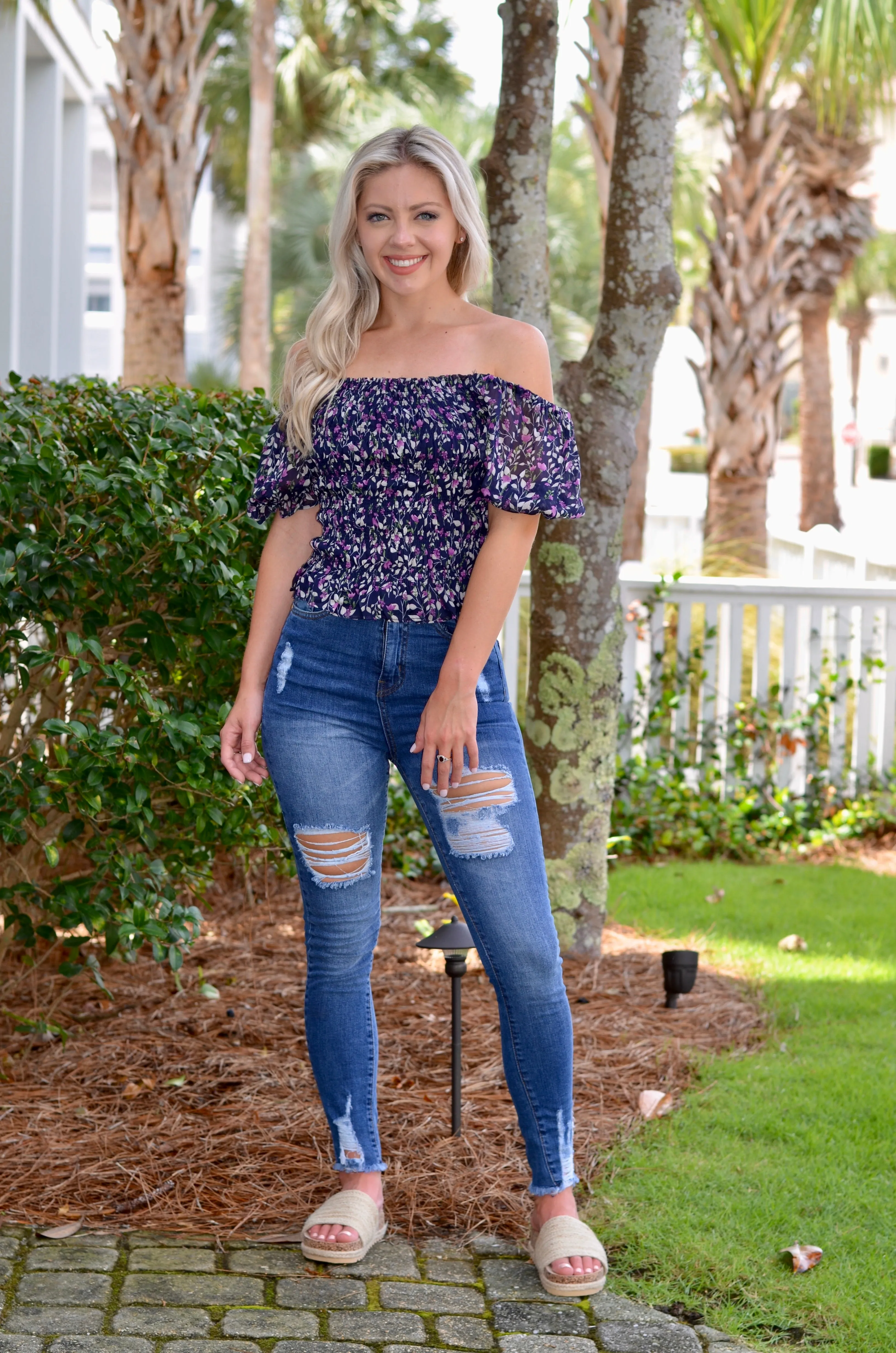 Lauren Smocked Top