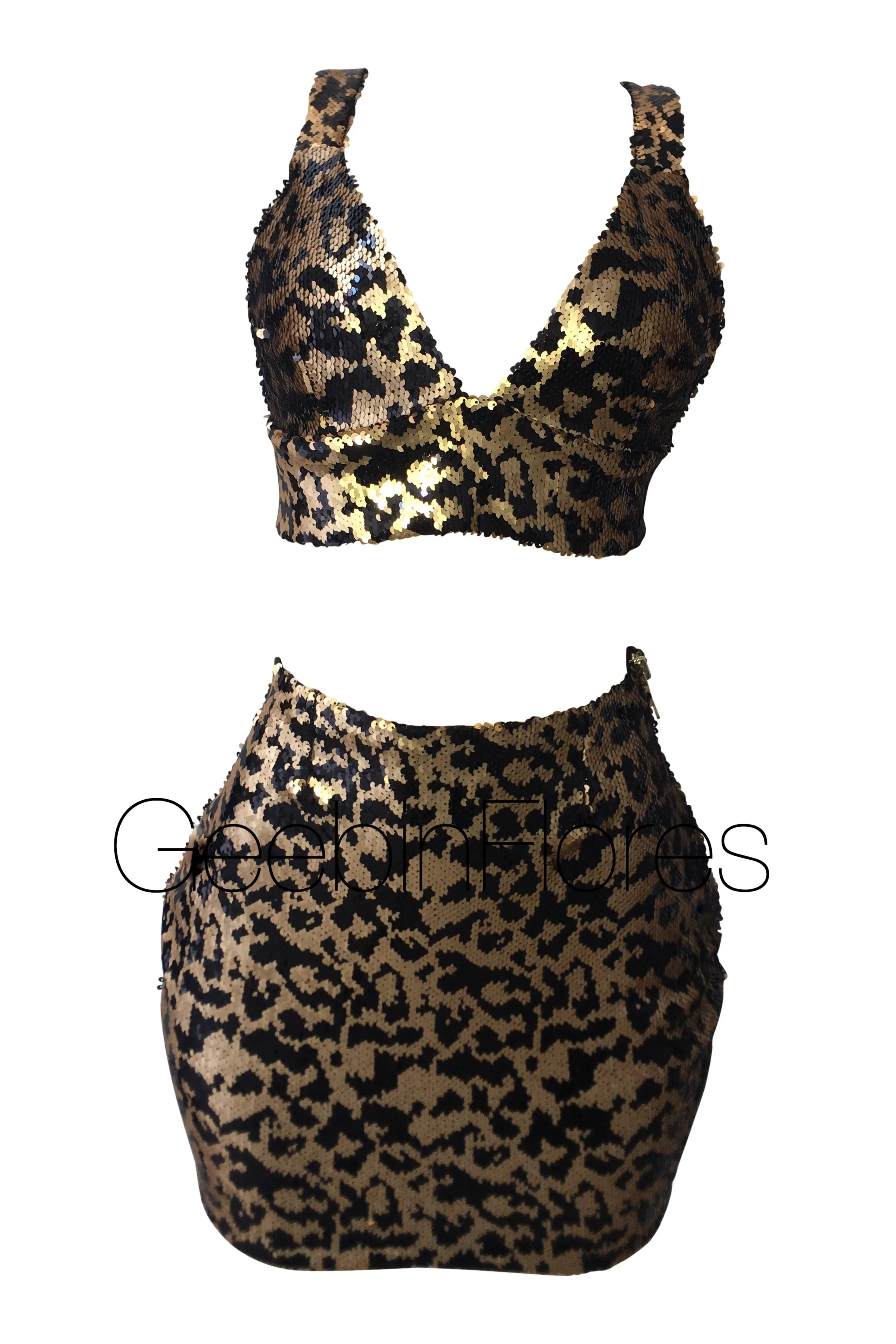 Leopard Sequin Glory Set