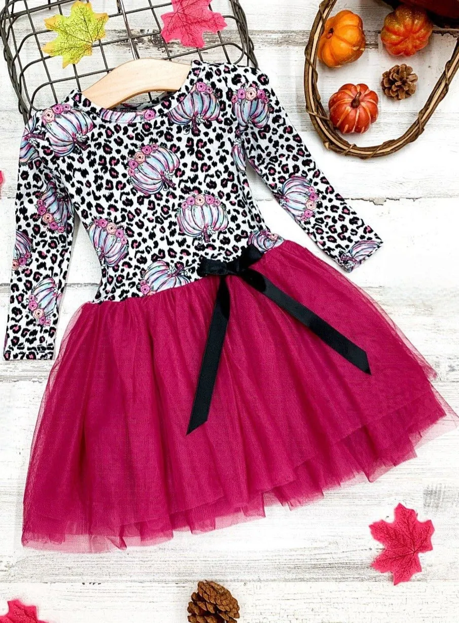 Leopardlicious Pumpkin Tutu Dress