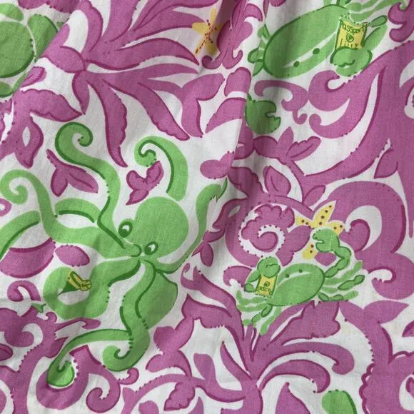 Lilly Pulitzer Skirt Womens Size 10 Pleated Dahlia Poplin Preppy Pink NWT