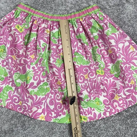 Lilly Pulitzer Skirt Womens Size 10 Pleated Dahlia Poplin Preppy Pink NWT