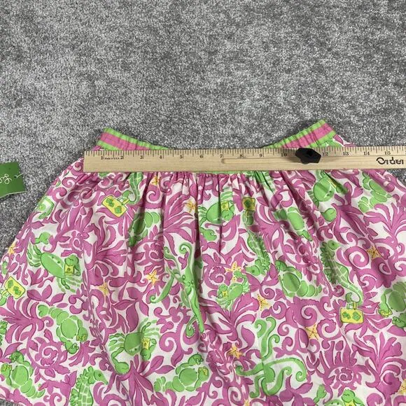 Lilly Pulitzer Skirt Womens Size 10 Pleated Dahlia Poplin Preppy Pink NWT
