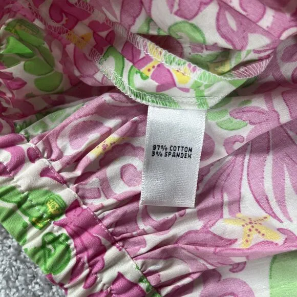Lilly Pulitzer Skirt Womens Size 10 Pleated Dahlia Poplin Preppy Pink NWT
