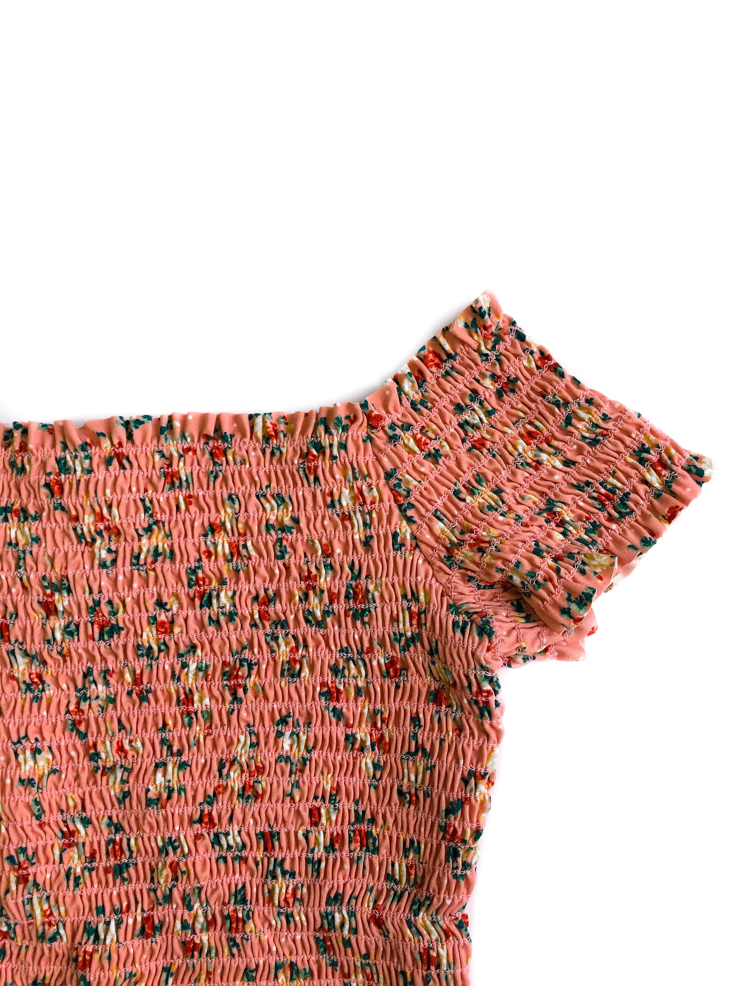 Lily Off-Shoulder Crop Top - Pink