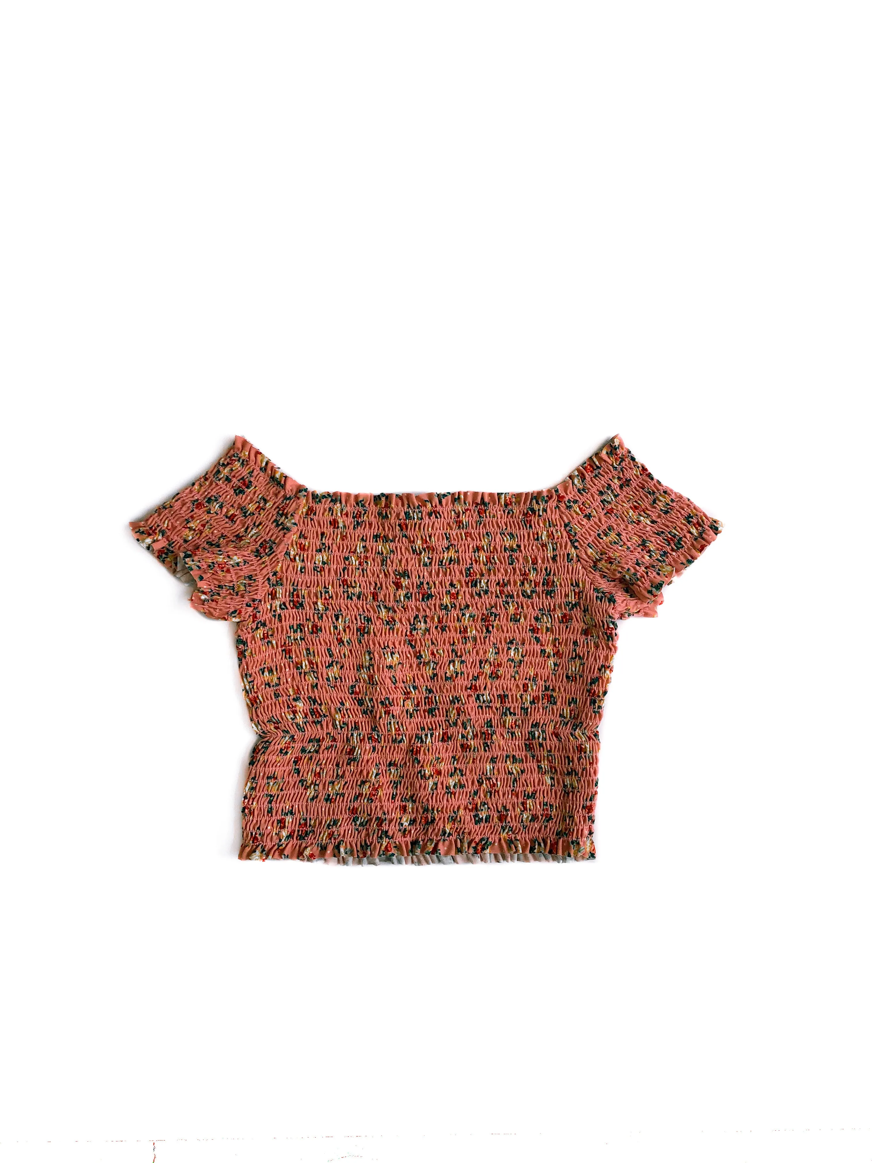 Lily Off-Shoulder Crop Top - Pink