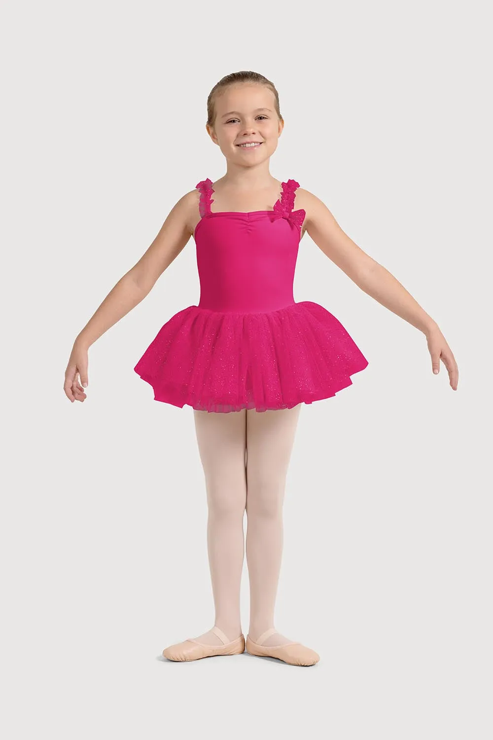 LM51244G - Mirella Miami Frill Strap Girls Tutu Dress