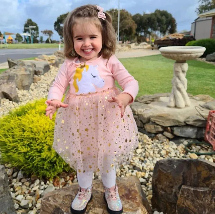 Long Sleeve Unicorn Tutu Dress