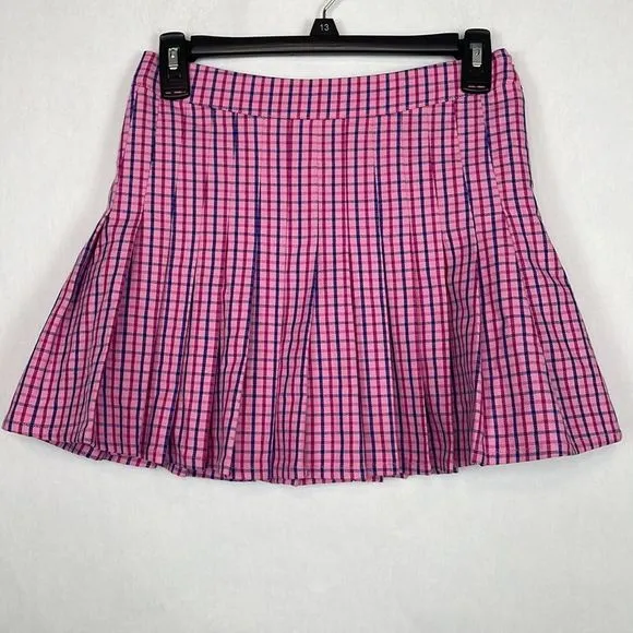 Lovers and Friends Torrance Pink and Blue Plaid Top and Mini Skirt. Size XS.