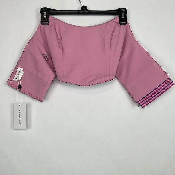 Lovers and Friends Torrance Pink and Blue Plaid Top and Mini Skirt. Size XS.