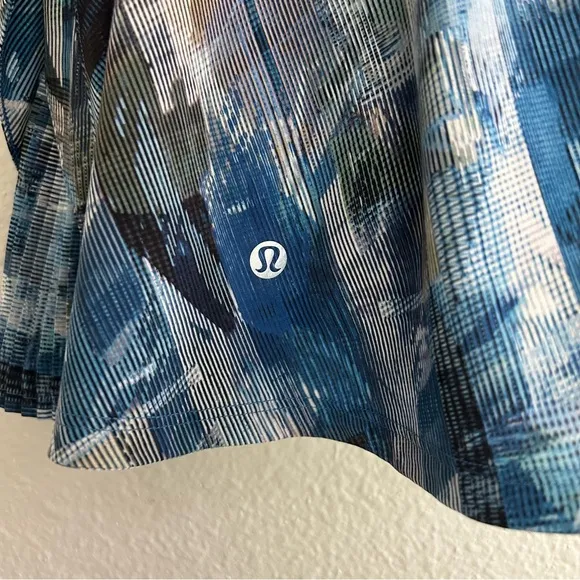 Lululemon Play Off The Pleats Skirt Sun Dazed Multi Blue 8