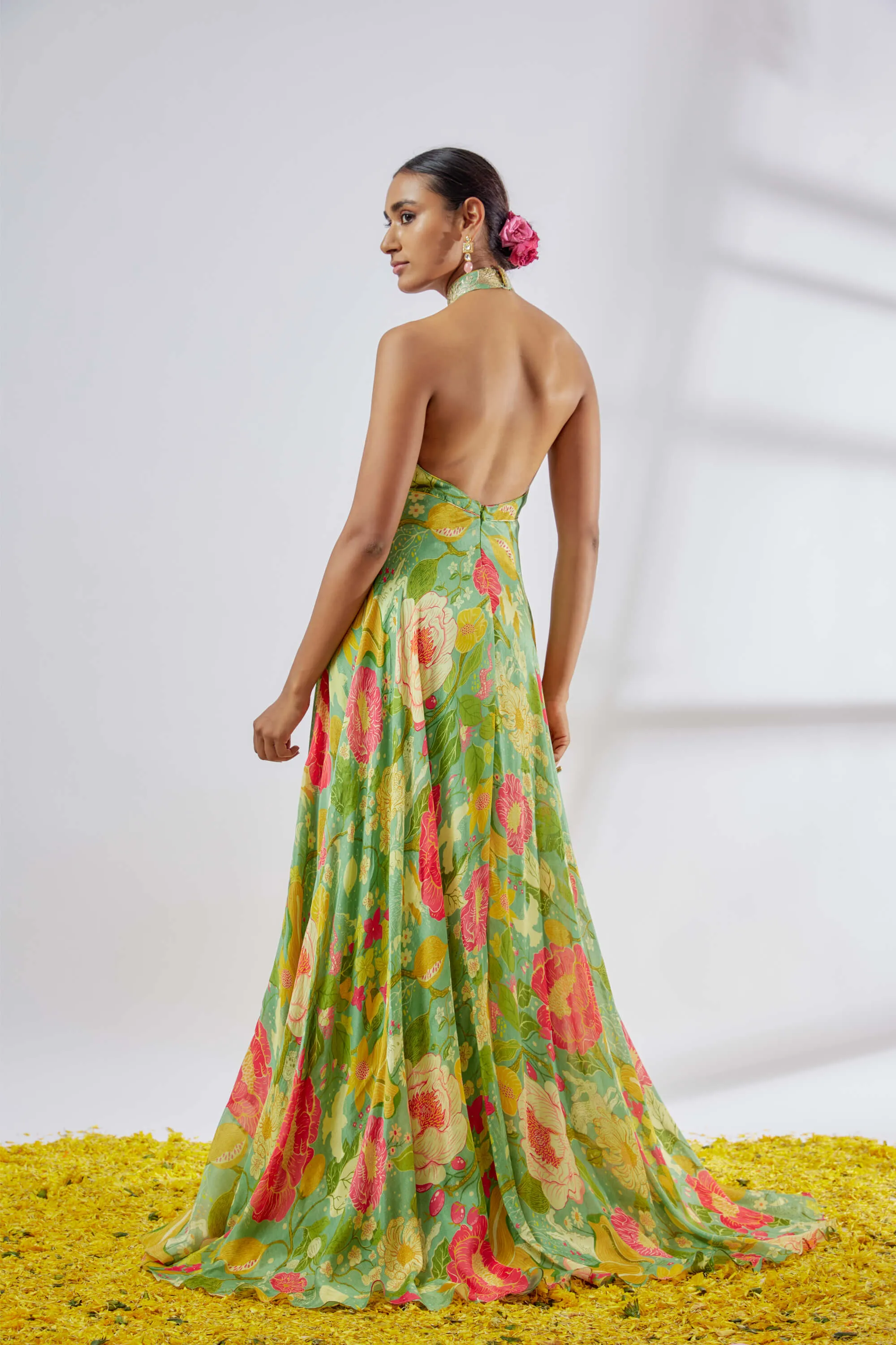 Luna mint green gown