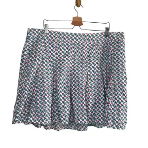 Maeve By Anthropologie Floral Geometric Pleated Cotton Skirt Size 18W
