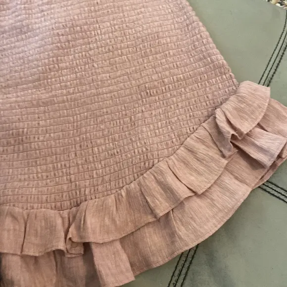 Majorelle Revolve Lark Smocked Mini Skirt in Blush💗💗💗