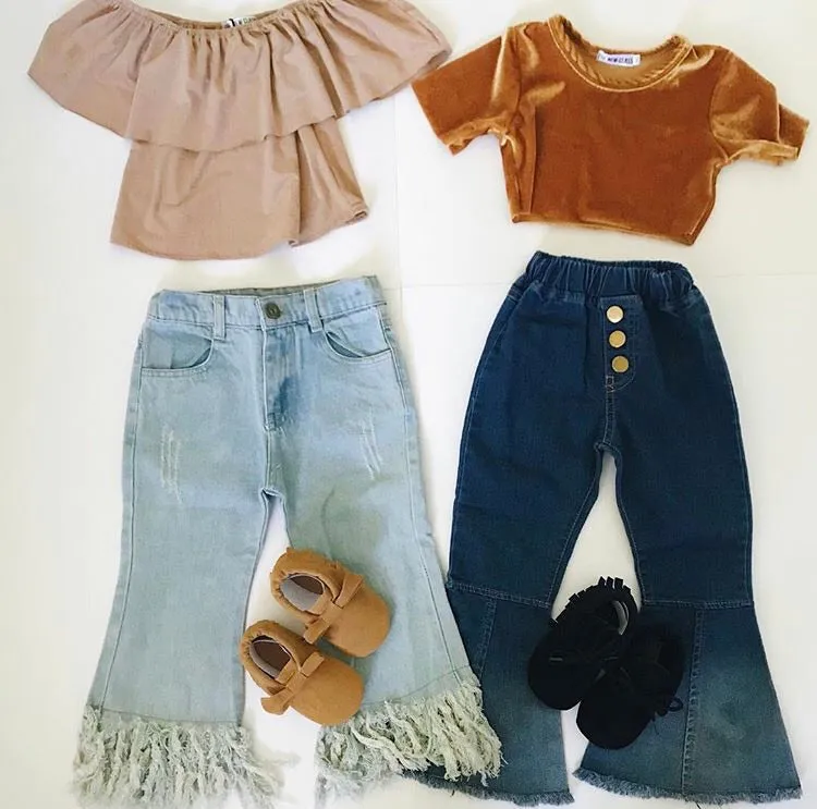 Mallory Tan Ruffle Off Shoulder Top
