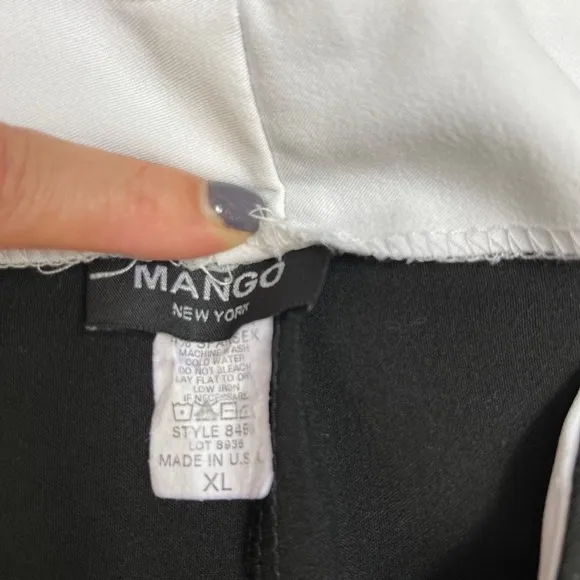 Mango pleated skirt black XL