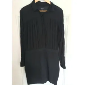 Marciano black blouson shirtdress