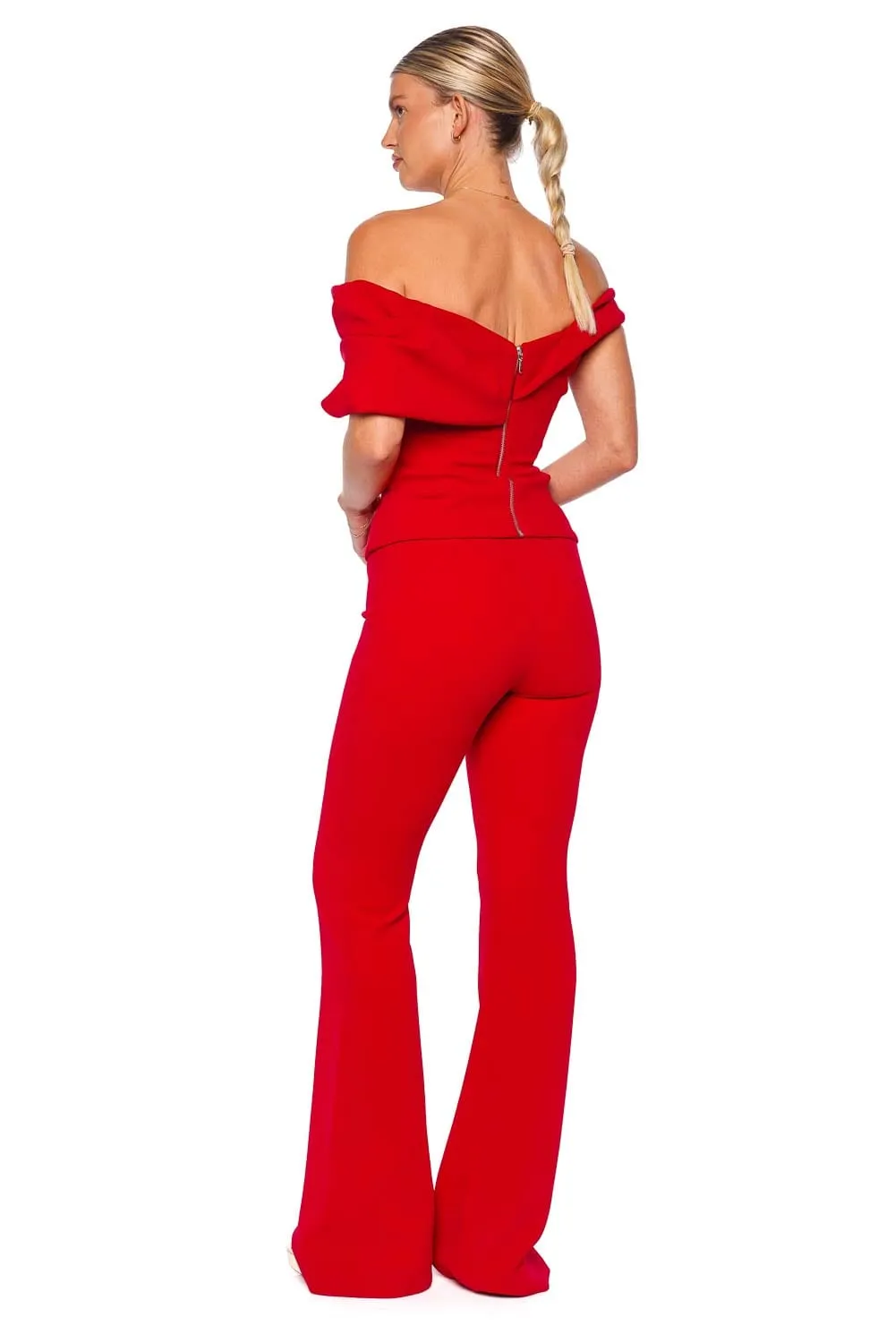 Mattie Red Off Shoulder Top