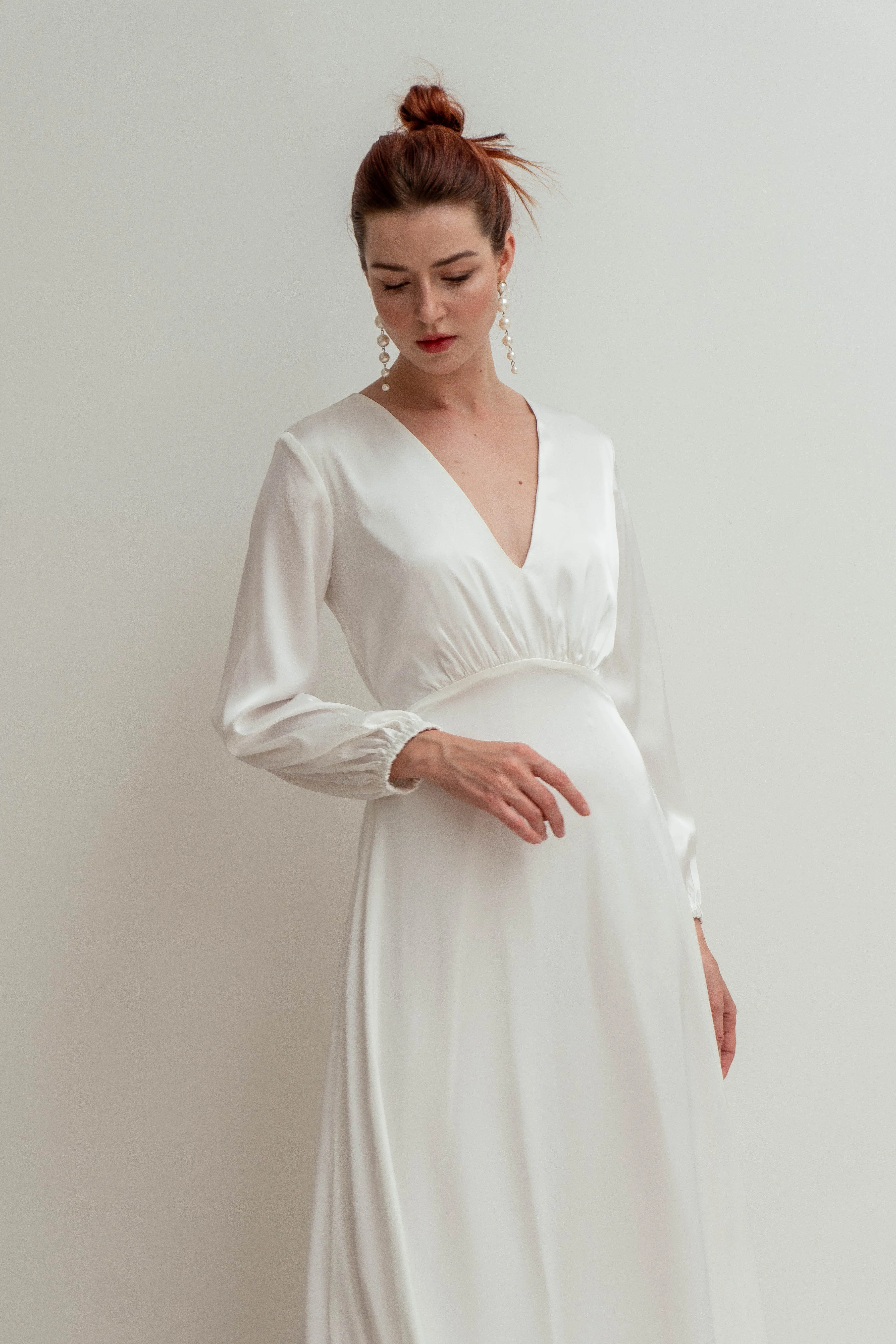 Maureen Long Sleeves Floor Length Dress